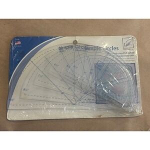 June Tailor Simple Circles JT-303 Quilting Ruler Set of 6 Sealed New Sewing